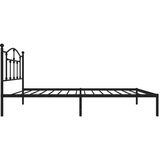 vidaXL Metalni okvir za krevet s uzglavljem crni 90x190 cm | shoptok.hr