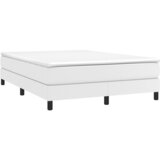  Okvir za krevet s oprugom bijela 140x190 cm od umjetne kože | shoptok.hr