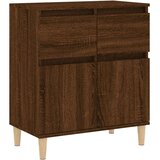  Komoda rjav hrast 60x35x70 cm inženirski les | Shoptok.si