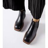 D/CEO Gemre Black flat low ankle boots Tarquinia | Shoptok.si