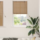 vidaXL Zavese in rolete z zavesami Svetlo rjava 90 x 160 cm Bambus | Shoptok.si