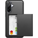 AVIZAR Ohišje za iPhone 16e Odporno na udarce z drsnim držalom za kartice, Črna, (5000011335) | Shoptok.si