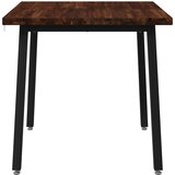  60 x 55 x 75 cm Čvrsto drvo akacije Tamno smeđa i crna | shoptok.hr