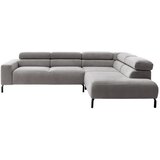 Pure Home Lifestyle SEDEŽNA GARNITURA, rebrasti žamet siva | Shoptok.si