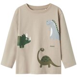name it Majica 'NMNBARRY' tamno bež / siva / maslinasta / tamno zelena | shoptok.hr
