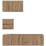 vidaXL Set TV komoda Zidne Ostalo s pohranom s vratima Podesiva 4 pcs hrast artisan 60 x 30 x 30 cm | shoptok.hr
