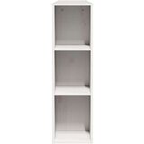 vidaXL Vzglavje s predelki bela 160 cm trdna borovina | Shoptok.si