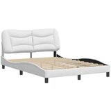  Okvir za krevet s uzglavljem bijeli 140x200 cm od umjetne kože | shoptok.hr