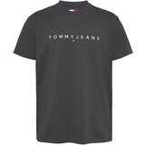 Tommy Jeans Majica grafit / bela Cene