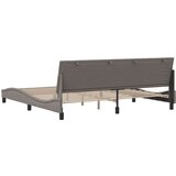  Okvir za krevet bez madraca smeđesivi 200x200 cm od tkanine - Sivo-smeđa 200 x 200 cm | shoptok.hr