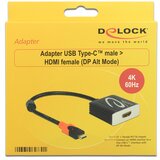 Delock 62730 USB-C® / HDMI adapter [1x muški konektor USB-C® - 1x ženski konektor HDMI] crna | Eponuda.ba