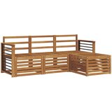  Setovi sofa 4 pcs Prirodna Čvrsto drvo akacije | shoptok.hr