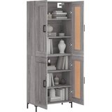  Visoka komoda siva sonome 69,5x34x180 cm od konstruiranog drva | shoptok.hr