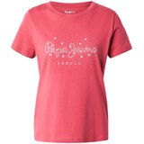 PepeJeans Majica 'Brady' malina / prljavo bijela Cijene