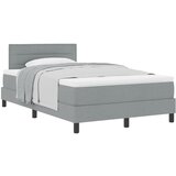 vidaXL Box Spring Krevet s Madracem Svjetlosiva 120x190 cm Tkanina Cijene