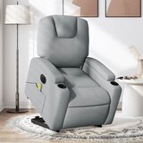  The Living Store Električni masažni naslanjač s funkcijo vstajanja svetlo siv - Električni Masažni Naslanjač S Funkcijo Vstajanja, (21501906) | Shoptok.si
