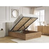 Bobochic Paris Bež podstavljeni tapecirani/od iverice bračni krevet s prostorom za odlaganje s podnicom 180x200 cm Kumo – | shoptok.hr