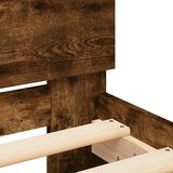  Okvir kreveta s uzglavljem boja hrasta 120x190 cm | shoptok.hr
