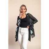 Fenzy Prozirni Kardigan, Maslinasti | shoptok.hr