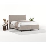 Maison de Rêve Sivi/bež tapecirani bračni krevet s prostorom za odlaganje 140x200 cm Draco – | shoptok.hr