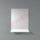 Kolpa San Ogledalo Evelin (š 55 x v 70 x g 14 cm, s polico, bela) | Shoptok.si