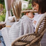 BabyOno Pletena pamučna dekica 75x100 cm, siva | shoptok.hr