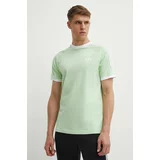 Adidas Bombažna kratka majica moška, zelena barva, IM9391