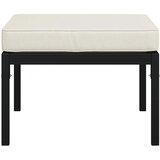  Vrtni taburei s jastucima boje pijeska 2 kom 60x60x35 cm čelik | shoptok.hr