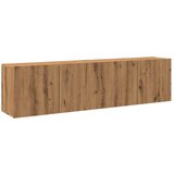vidaXL Stenske TV omarice 2 kosa artisan hrast 80x30x41 cm | Shoptok.si
