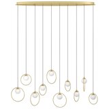 Eglo 390347 - led prigušiva luster na sajli portocolom 10xLED/3W/230V zlatna | Eponuda.com