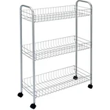 polica sa točkovima slim cart de luxe 23,8x8,3x84,5cm 341503 001