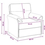 SOFA 100% poliester, metalna konstrukcija, MDF, Šperploča | shoptok.hr
