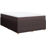 vidaXL Krevet s oprugama i madracem tamnosmeđi 140 x 190 cm od tkanine | shoptok.hr