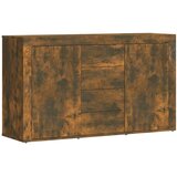  Komoda boja dimljenog hrasta 120 x 36 x 69 cm konstruirano drvo | shoptok.hr