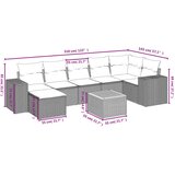  8-dijelni set vrtnih sofa od poliratana s jastucima sivi | shoptok.hr