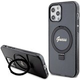 Guess RING STAND SCRIP GLITTER CASE ZA MAGSAFE ZA IPHONE 12/12 PRO ČRN, (21833396) | Shoptok.si