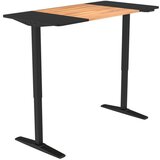 XXXL Pisalna Miza Milan, Črna, Hrast, El. Nastavljiva | Shoptok.si