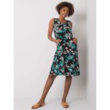 Fashion Hunters Black and green dress with Laranya print | shoptok.hr