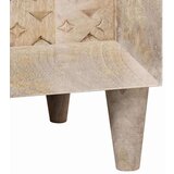vidaXL Kopalniška omarica Bela 62 x 33 x 58 cm Trdna mangova les | Shoptok.si
