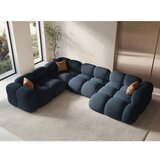 Cosmopolitan Design Temno modra kotna sedežna garnitura (levi kot/v obliki črke "U") Loretto – | Shoptok.si