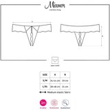 Obsessive Miamor - Ženske otvorene čipkane tange od kamena (crne) - XXL | shoptok.hr