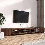  3-dijelni set TV ormarića LED boja smeđi hrast hrasta drveni | shoptok.hr