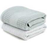 Foutastic Mentolno zelene/sive vafel brisače v kompletu 2 ks 40x60 cm Betty – | Shoptok.si