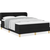  Box Spring postelja z vzmetnico - Črna, 160x200 cm, Tkanina, (22052378) | Shoptok.si