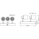 Osram PRIMAL PL bela spot lampa 3xGU10 | ePonuda.com