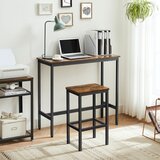  Komplet barski sto sa 2 barske stolice BARTIS, braon/crna | Eponuda.com