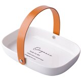 Altom design porculanska posuda s kožnom ručkom 20X14X4 cm | shoptok.hr