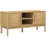 Maison Chic TV omarica - TV stojalo - Televizijska omarica FLORO voščeno rjava 114x43x55 cm trdna borovina, (21700416) Cene