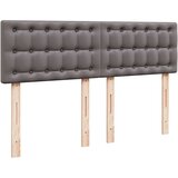  Otomanska postelja z vzmetnicami &LEDs siv 140x190cm um. usnje, (22011894) | Shoptok.si