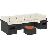  The Living Store Vrtna sedežna garnitura 8-delna z blazinami črn poli ratan - Vrtna Sedežna Garniture, (21443766) | Shoptok.si